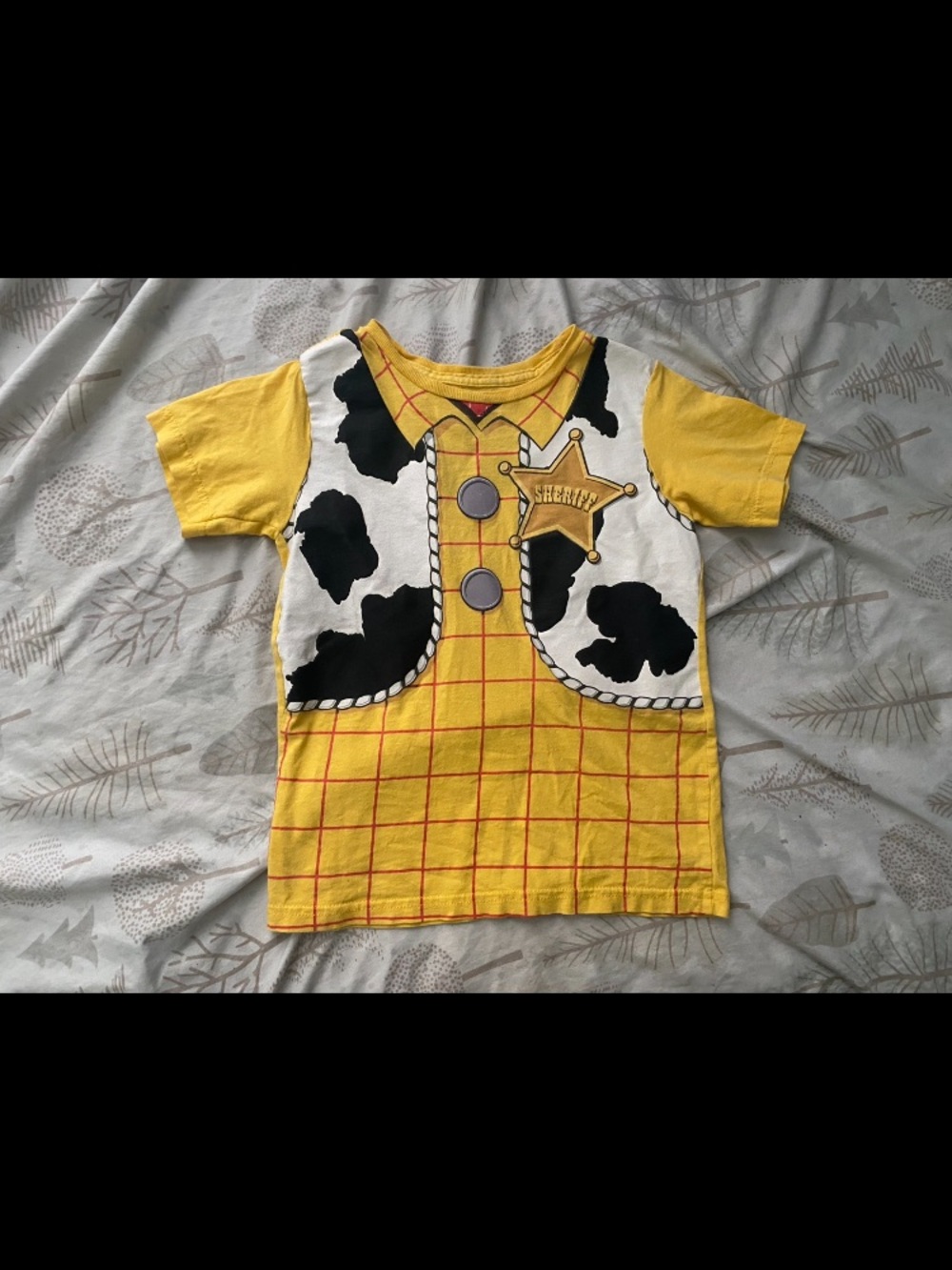 Disney Yellow & White Sheriff Costume Tee